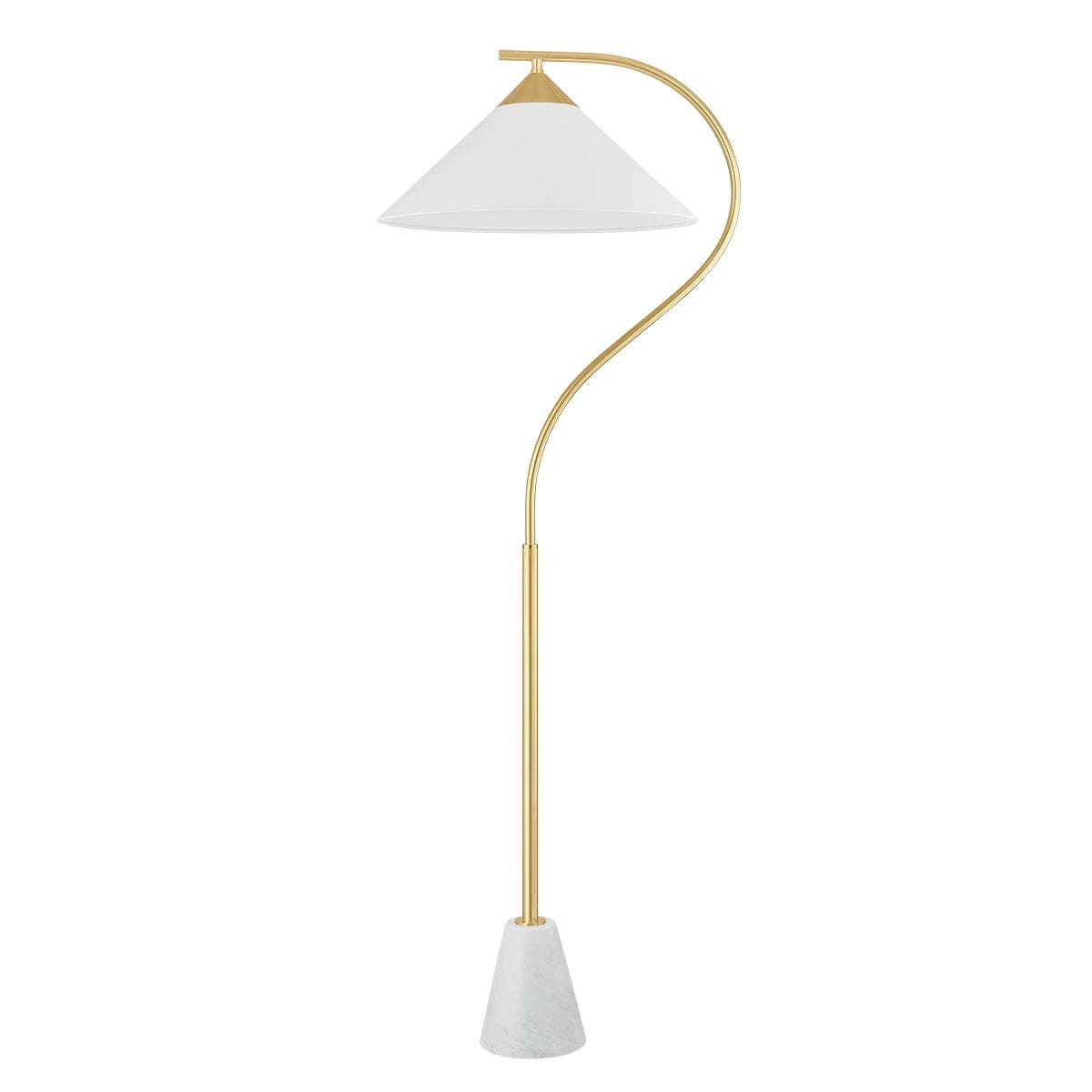 Mitzi Lighting Bianca 20 In. 1 Light Floor Lamp Aged Brass