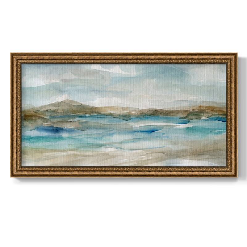 Peaceful Beach II Premium Framed Canvas- Ready to Hang