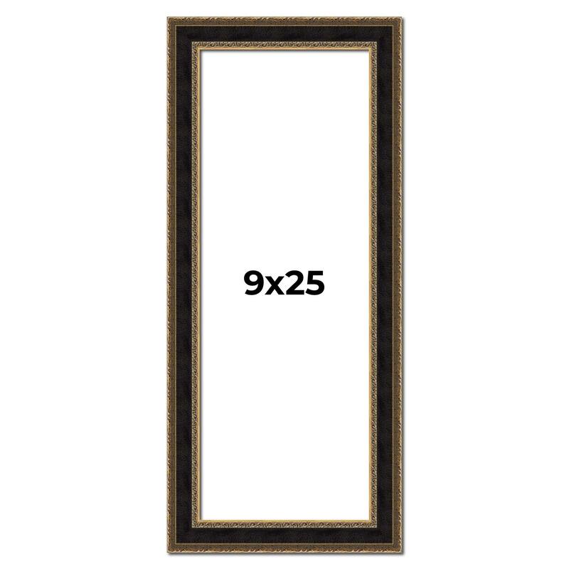 9x25 Frame Gold Antique Vintage Sold Wood Picture Frame | 1.75 Inch