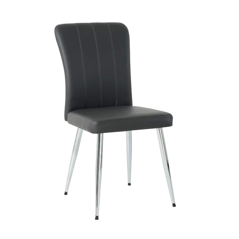Modern Dining Chair with Metal Chair Legs (Set Of 4)