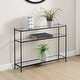 preview thumbnail 6 of 16, Convenience Concepts Royal Crest 3 Tier Glass Console Table
