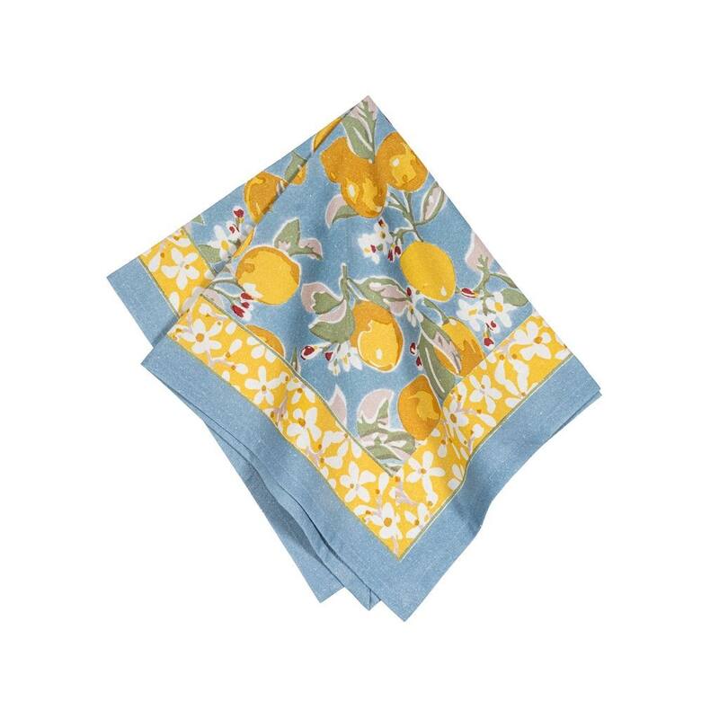 Couleur Nature Citron Napkins - Set of 6 - 19" x 19" - 19 x 19
