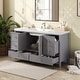 preview thumbnail 22 of 35, Christopher Knight Home - Modern 60-Inch Bathroom Vanity with Separate Sink and Soft-Close Storage