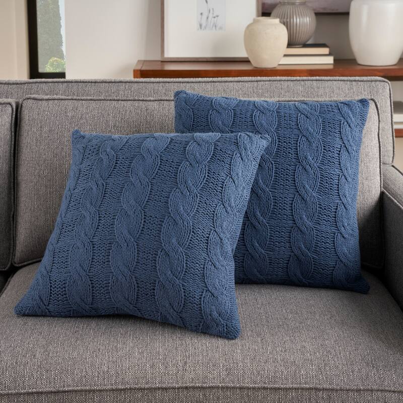 Mina Victory Lifestyle Solid Throw Pillow