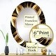 preview thumbnail 13 of 12, Designart 'Golden Lily On Black III' Printed Floral Lily Wall Mirror