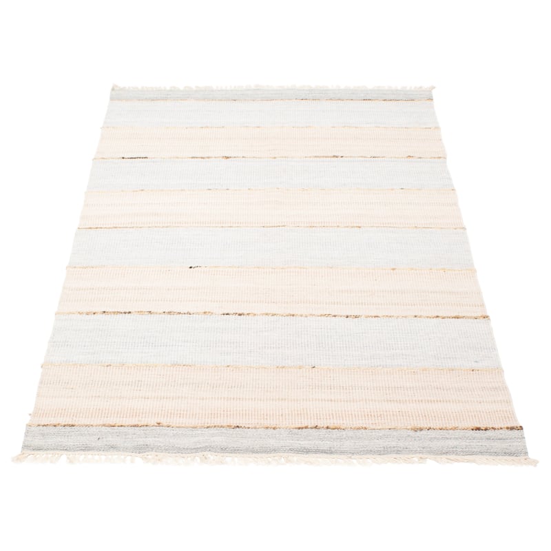 Sienna Beige, Grey Rug 4'11" x 8'3" - 4'11 x 8'3