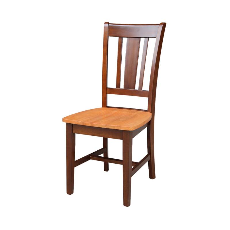 International Concepts Solid Wood San Remo Splatback Chairs - Set of 2