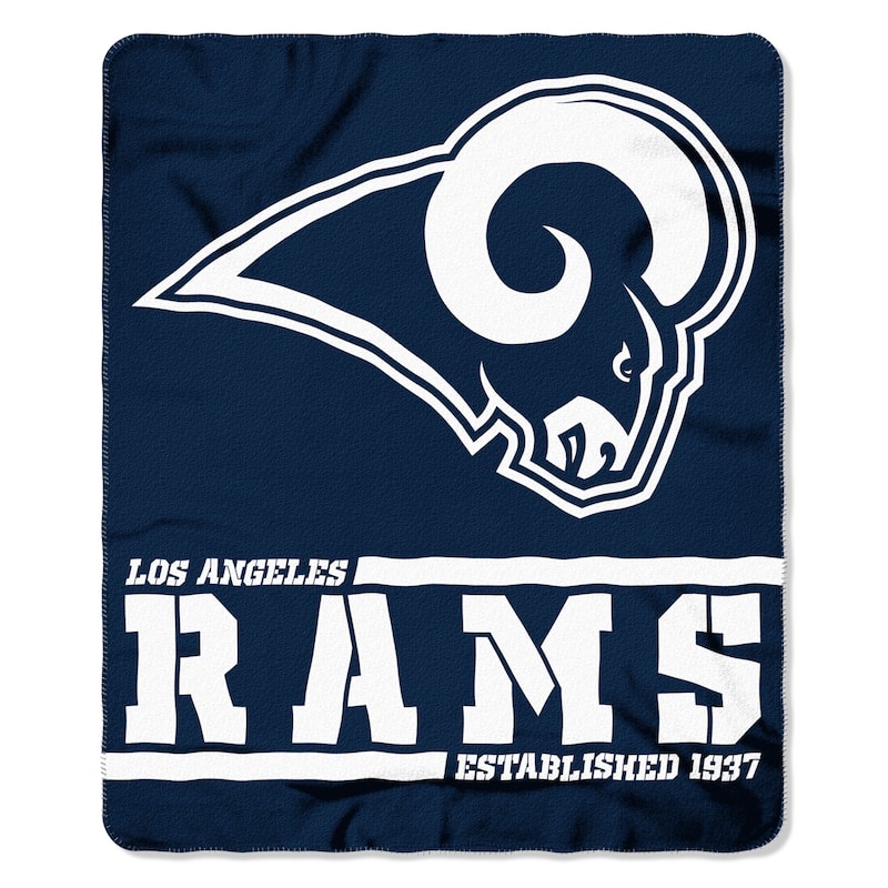 The Northwest Company Los Angeles Rams Fleece Throw , Blue