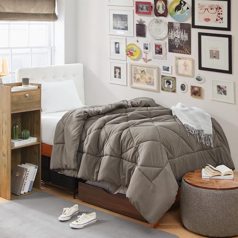 Solid Dark Brown Twin XL Comforter