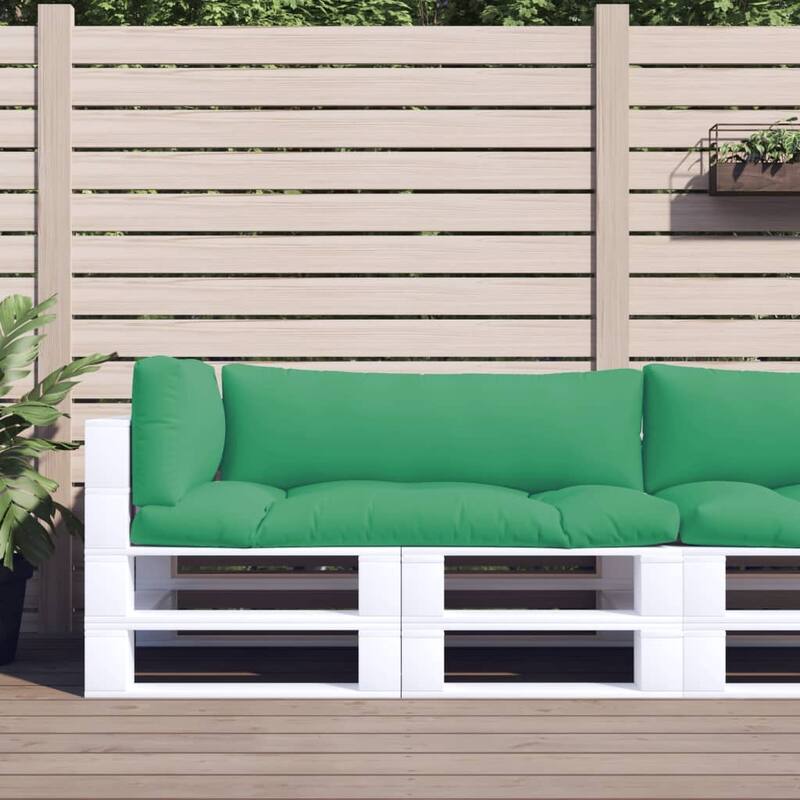 vidaXL Pallet Cushions Outdoor Sofa Pillow Seat Pad Decorative Cushion Fabric - Green
