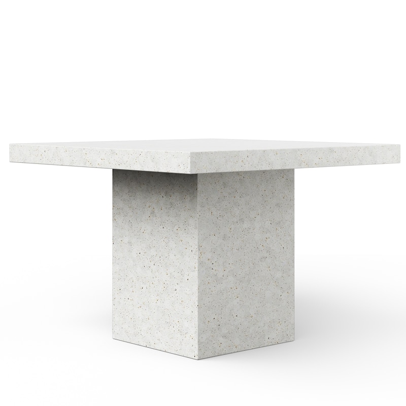 Urbia Una 59" Square Concrete Dining, Bar, and Counter Table