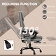 preview thumbnail 15 of 63, Vinsetto Office Desk Chair Recliner, Height Adjustable Movable Lumbar Support with 6-Point Vibrating Massage