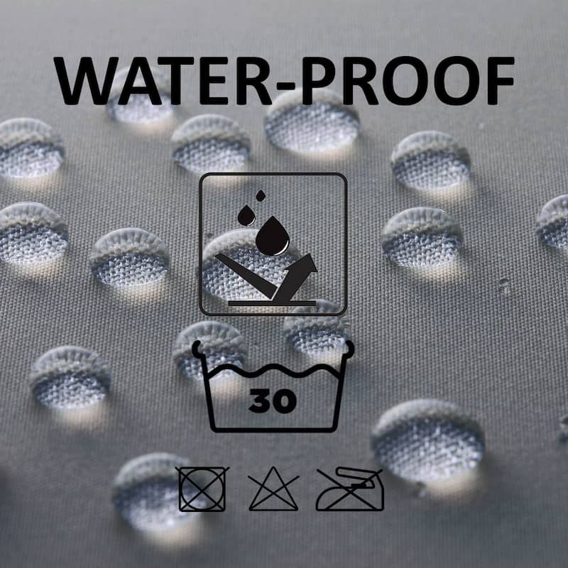 Stall Shower Curtain Half Size Polyester 8 Rings 72"L x 48"W