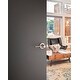 preview thumbnail 4 of 2, Kwikset Palmina Passage Door Lever Set Satin Nickel