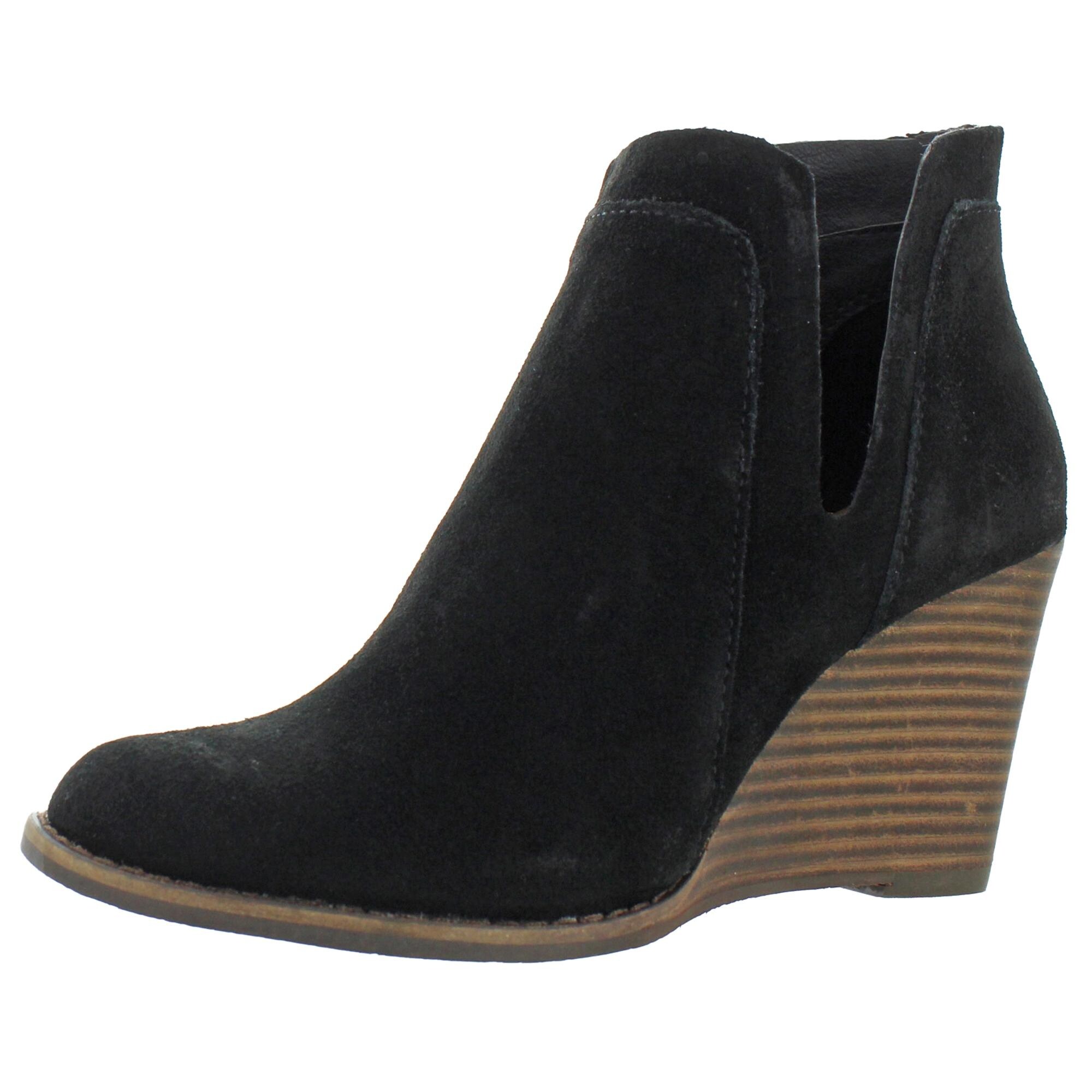 lucky wedge booties