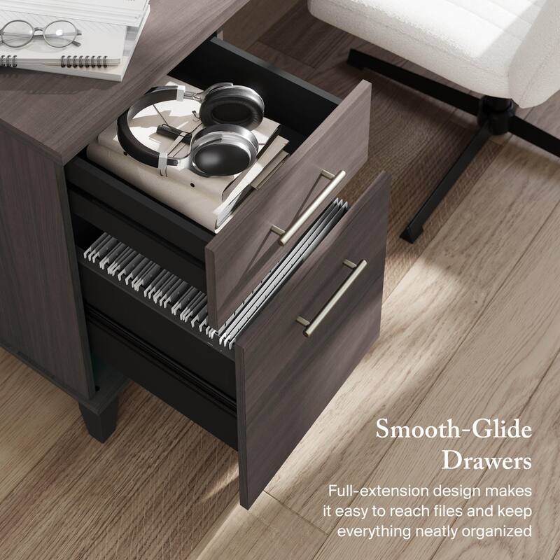 Bush Furniture Somerset 72W Office Desk with Storage Drawers