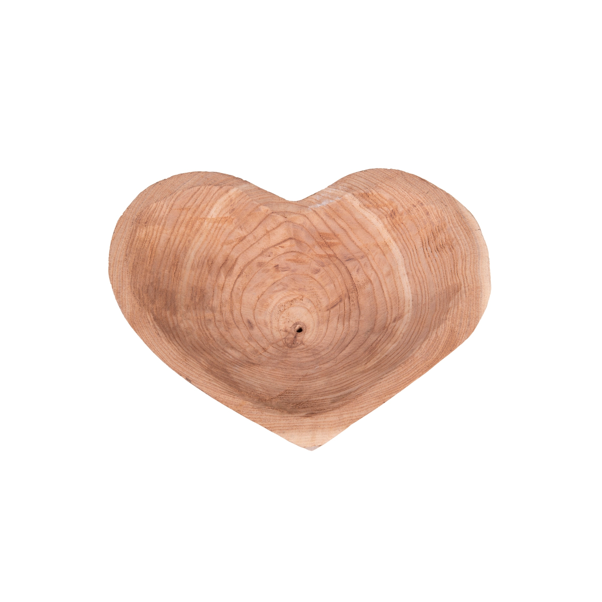 Decorative Chinaberry Wood Bowl - 9.5"L x 6.25"W x 1.75"H
