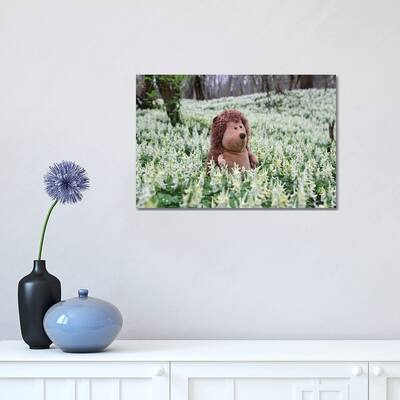 iCanvas "Hedgehog In A Blooming Meadow II" by Mike Kiev Canvas Print