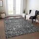 preview thumbnail 72 of 152, Machine Washable Indoor/ Outdoor Chantille Traditional Vintage Floral Rug Gray - 10' x 14'