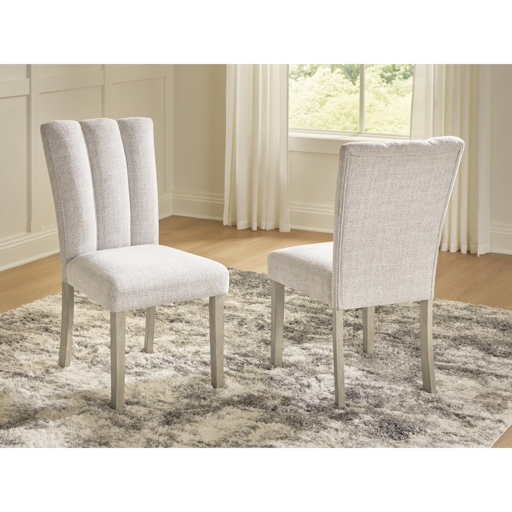 Signature Design by Ashley Grallegen Beige Dining Chair - 19"W x 24"D x 39"H