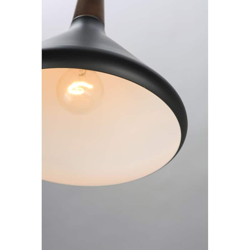 Maxim Nordic Single Light 15" Wood / Aluminum Pendant