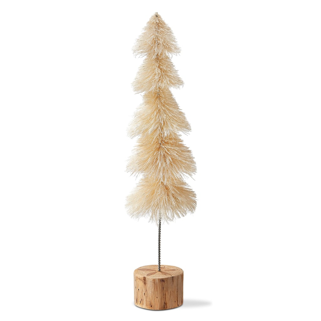 Sisal Christmas Tree Decorations for Tabletop or Mantel Large Natural 18 inch
