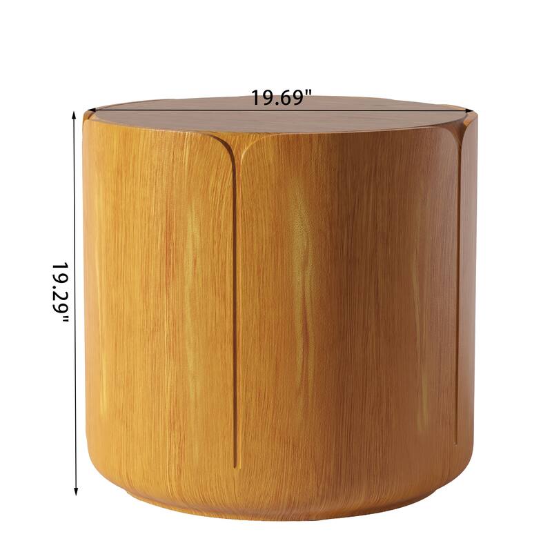 GDFStudio Kaelwyn MGO Cylindrical Waterproof Coffee Table