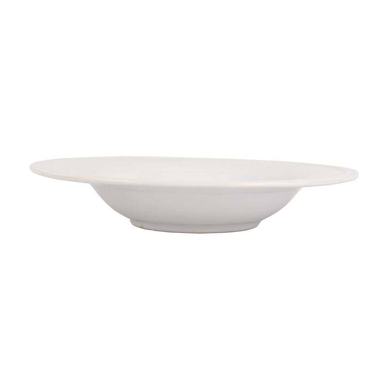 viva by VIETRI Aria White Shallow Serving Bowl
