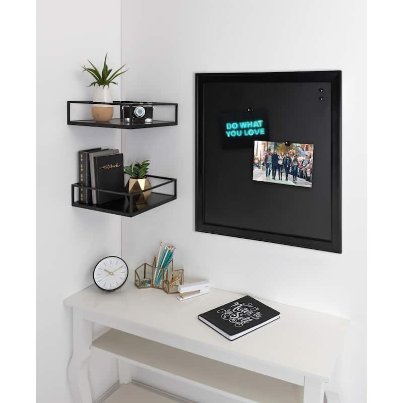 Bosc Framed Magnetic Chalkboard - 13.5x23.5 - Black