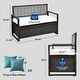 preview thumbnail 7 of 14, Moasis 70 Gallon Patio Storage Bench PE Rattan for Garden Tools