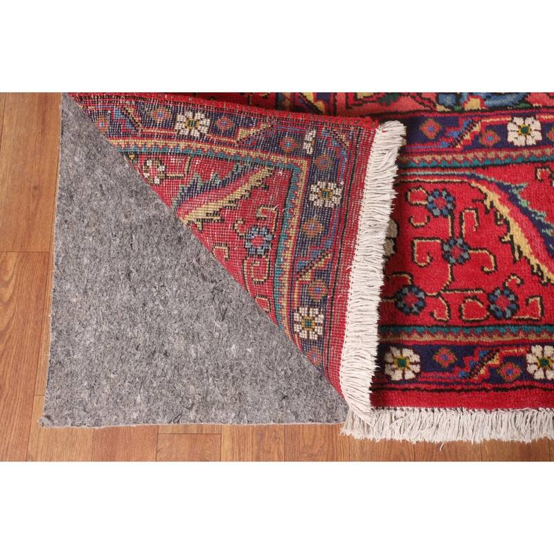 Tabriz Persian Vintage Area Rug Handmade Wool Carpet - 9'6"x 13'0"