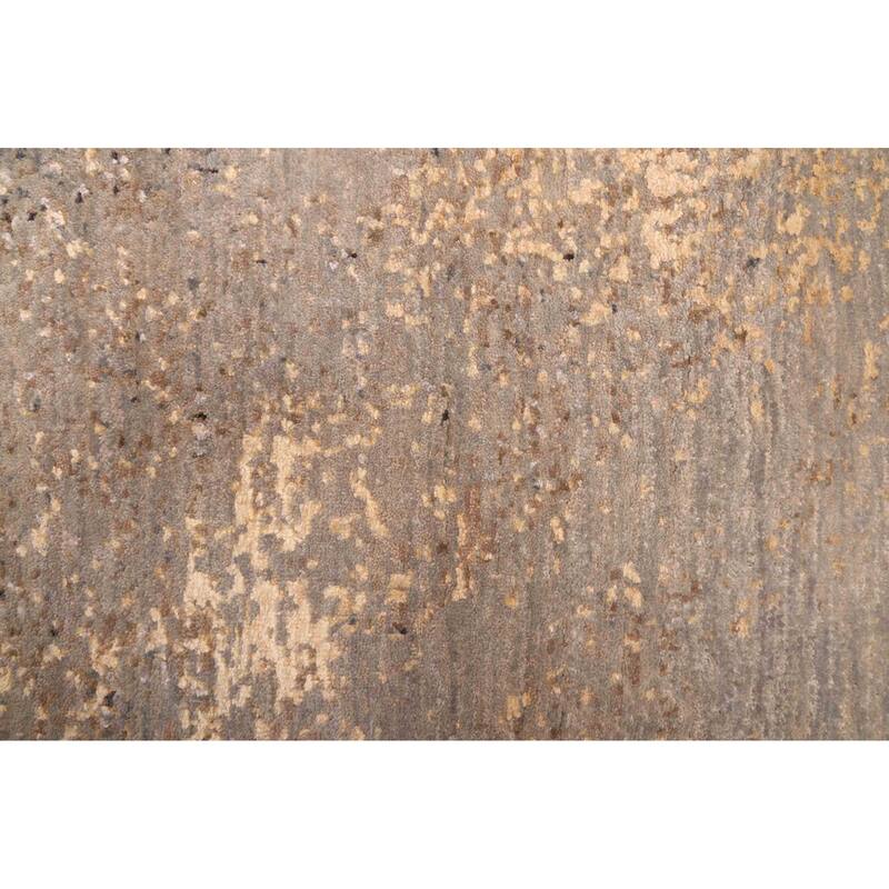 ECARPETGALLERY Hand-knotted Legacy Grey Silk, Wool Rug - 2'5 x 10'6