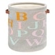 preview thumbnail 2 of 6, SAFAVIEH Alphabet 14-Inch Collection Basket, Grey