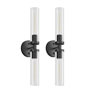 Glass Tube Wall Sconce with Vertical Hanging Design - Type 1