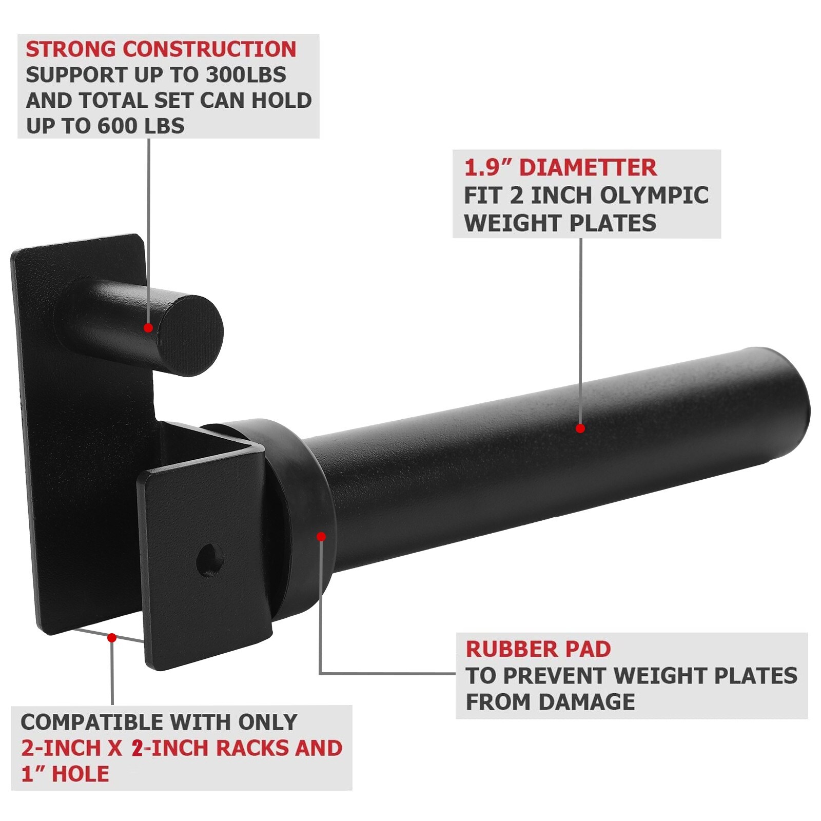 2 inch weight shop plate holder