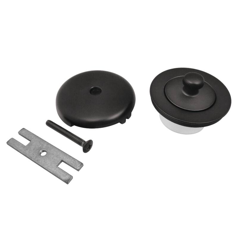 Made To Match Twist and Close Tub Drain Conversion Kit - Matte Black