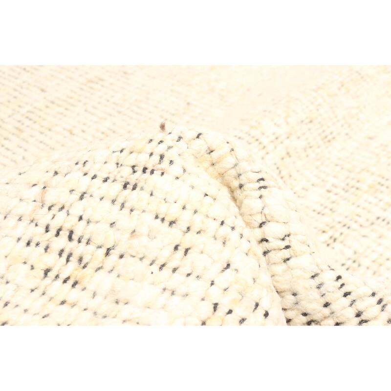 ECARPETGALLERY Braid weave Sienna Cream Wool Rug - 5'2 x 7'4