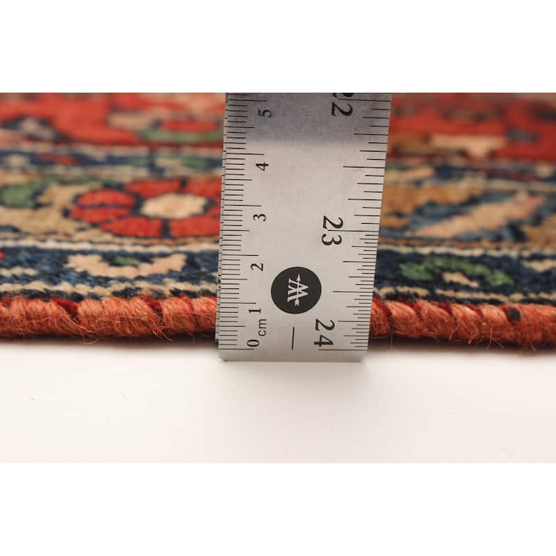 ECARPETGALLERY Hand-knotted Andelz Red Wool Rug - 3'5 x 10'11