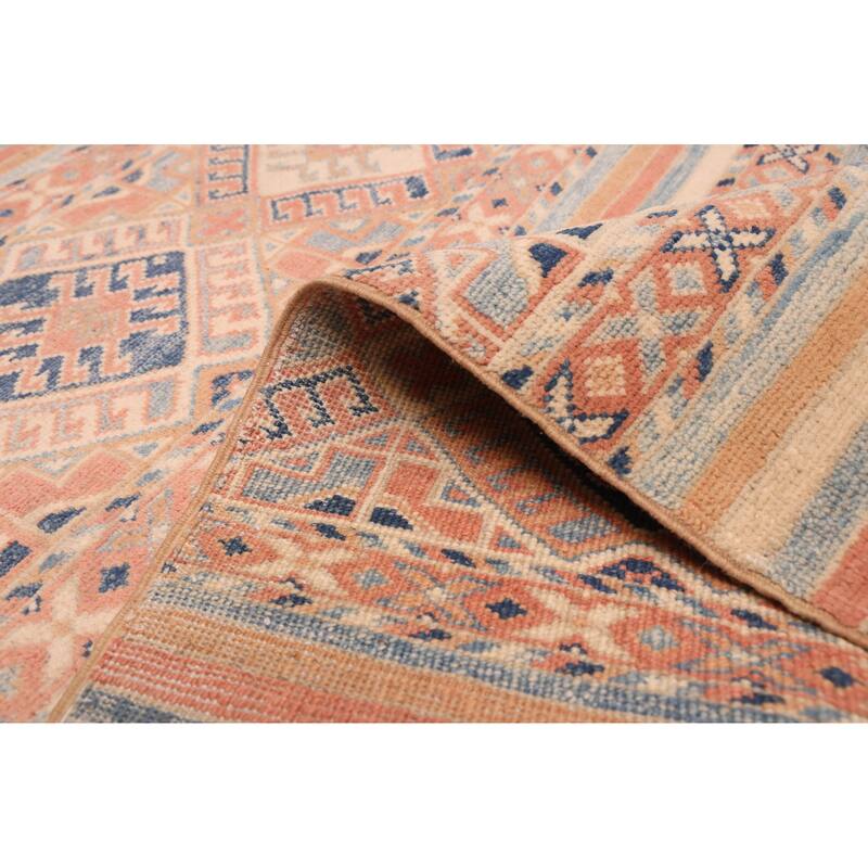 ECARPETGALLERY Hand-knotted Finest Ghazni Copper Wool Rug - 6'8 x 9'1