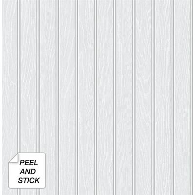 NextWall Beadboard Faux Peel and Stick Removable Wallpaper - 20.5 in. W x 18 ft. L