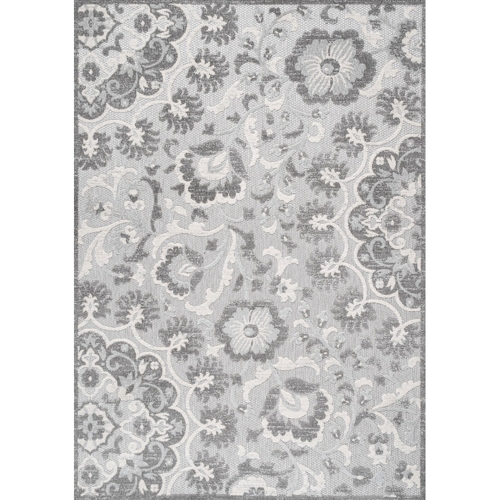 JONATHAN Y Cassis Modern Medallion High-Low Indoor/Outdoor Area Rug