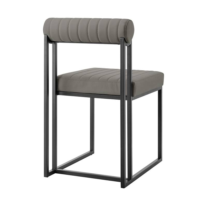 Anastasia Modern Upholstered Metal Dining Chairs - Set of 2