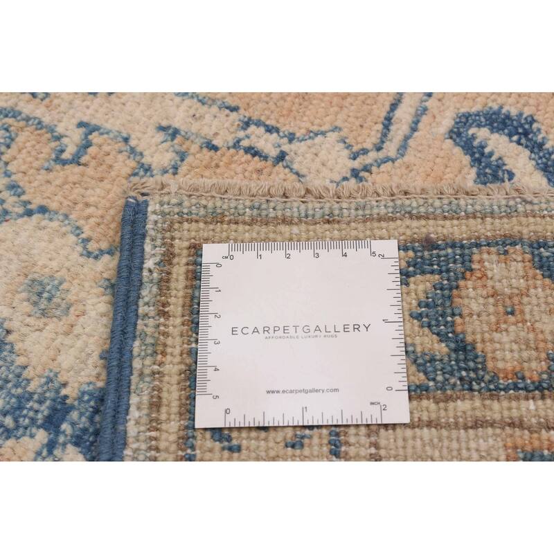 ECARPETGALLERY Hand-knotted Finest Ghazni Tan Wool Rug - 5'7 x 8'1