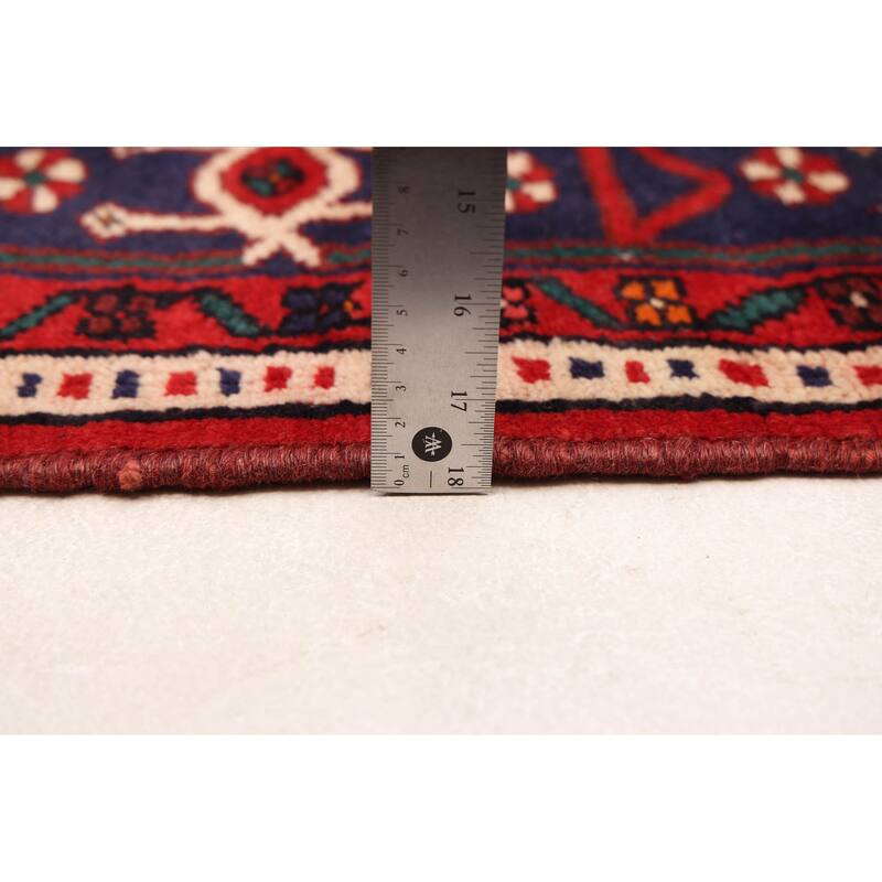 ECARPETGALLERY Hand-knotted Andelz Red Wool Rug - 4'7 x 8'2