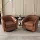 preview thumbnail 23 of 122, UIXE 360° Swivel Barrel Accent Chair Armchair For Living Room