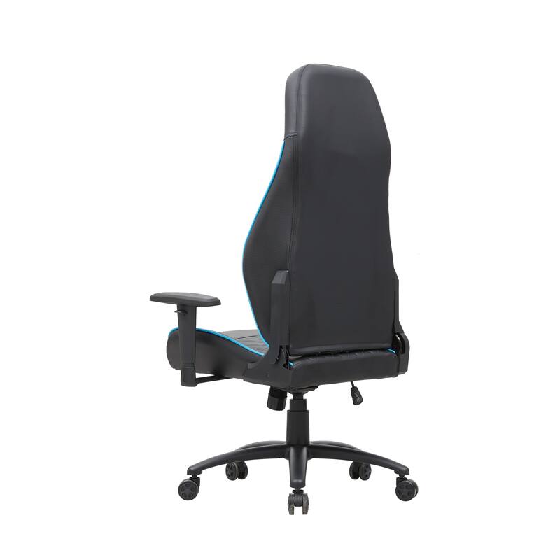 Joseff Black Faux Leather Reclining Gaming Chair by Furniture of America