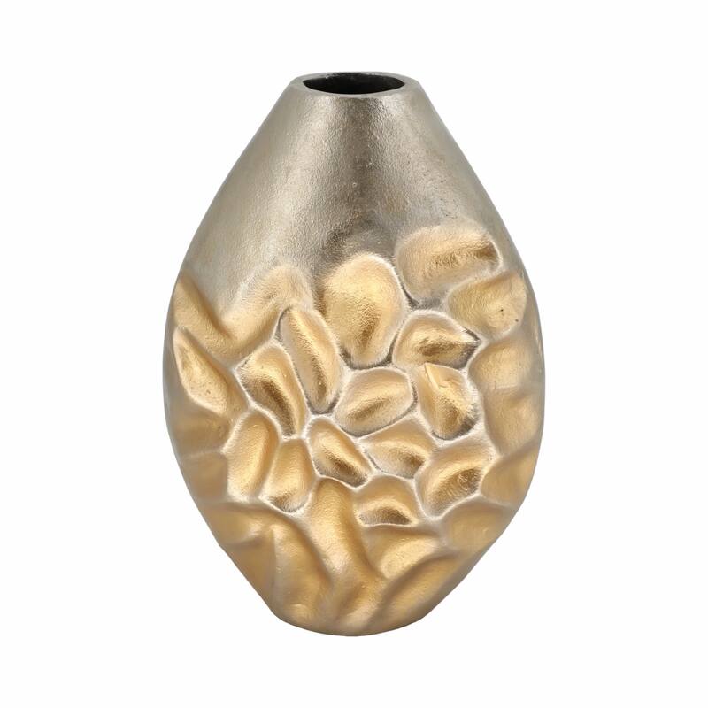 Metal Cartwright Hammered Textured Vase - Bronze
