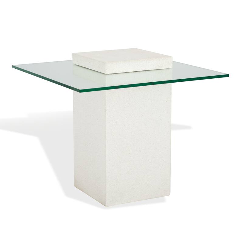 SAFAVIEH Couture Sophibeth Concrete Accent Table - 22"W x 22"D x 20"H