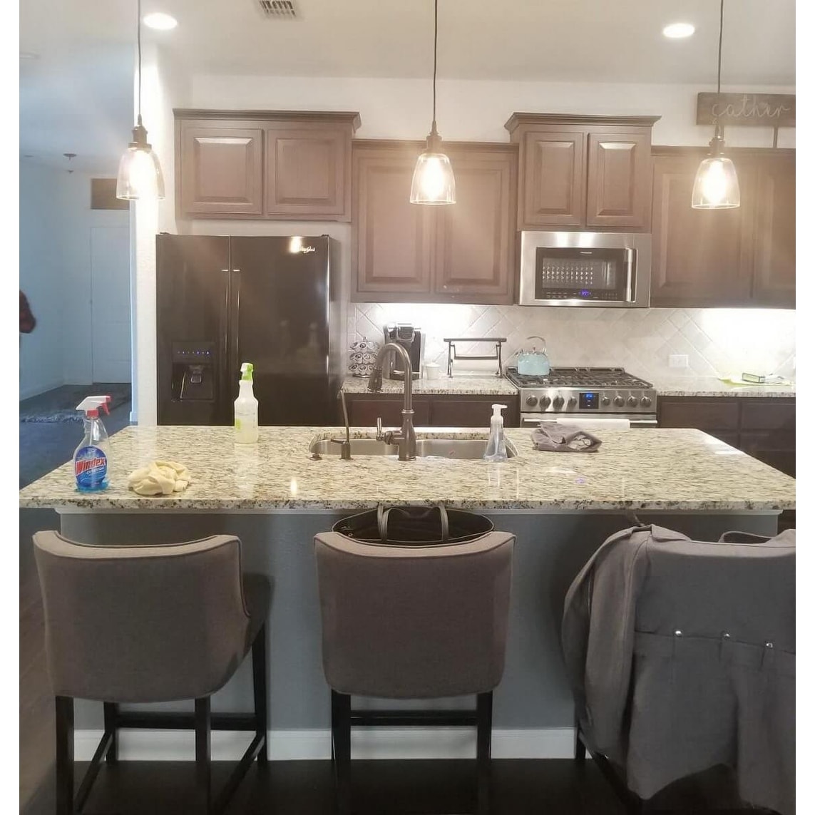 Shop Mini Glass Bell Oil Rubbed Bronze Kitchen Island Pendant Lighting On Sale Overstock 30077622 Oil Rubbed Bronze