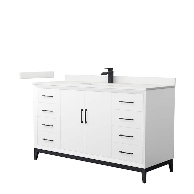 Amici 60-inch Single Vanity, Quartz Top